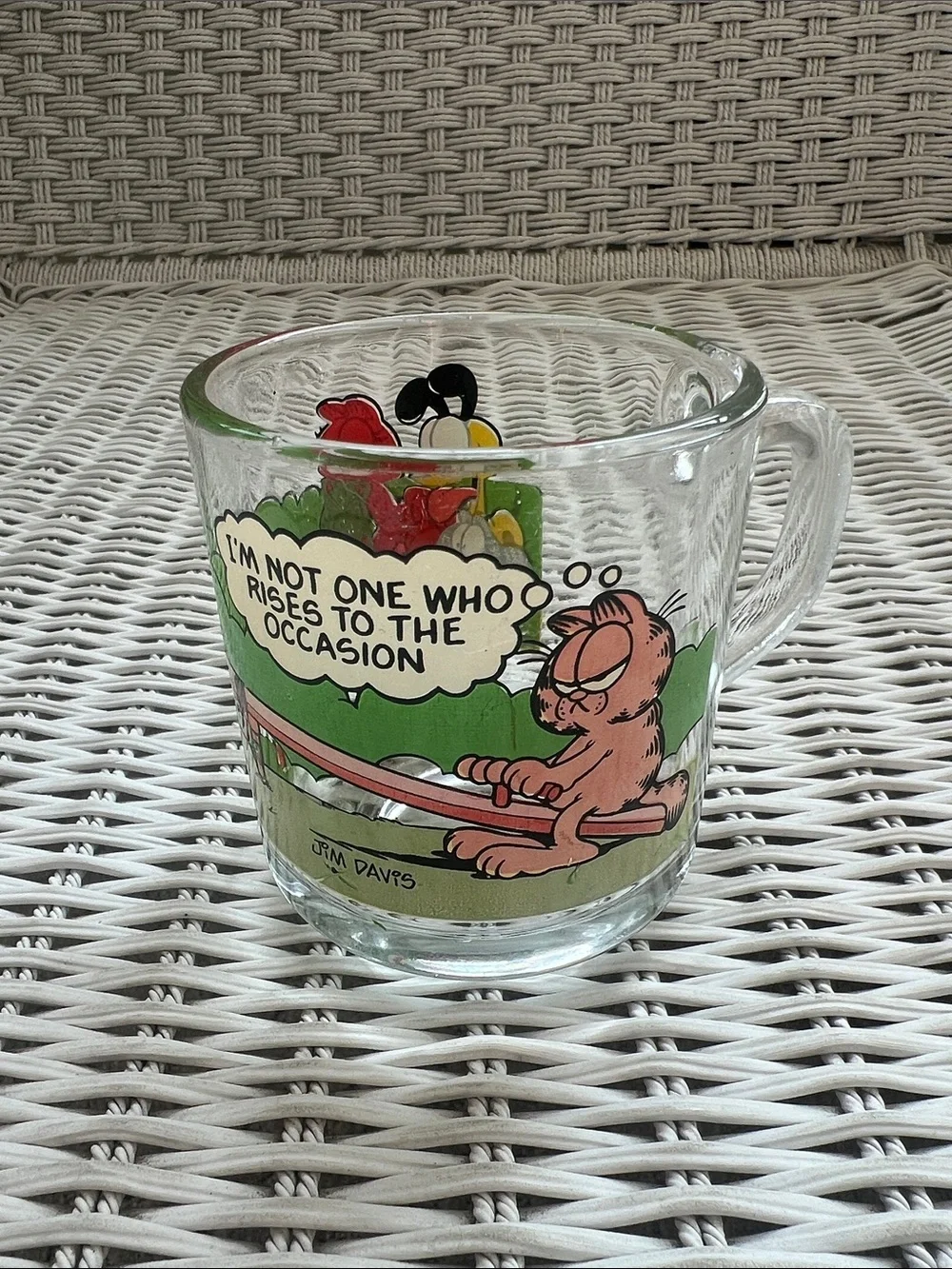 Vintage Garfield Glass Mug - McDonald’s Collectible